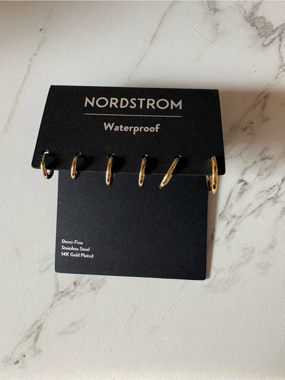 Nordstrom Gold-Plated  Hoop Earring Set - Gold
